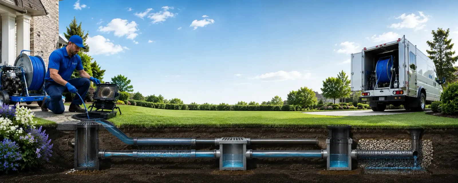 Outdoor drain cleaning information for Lake City, MI