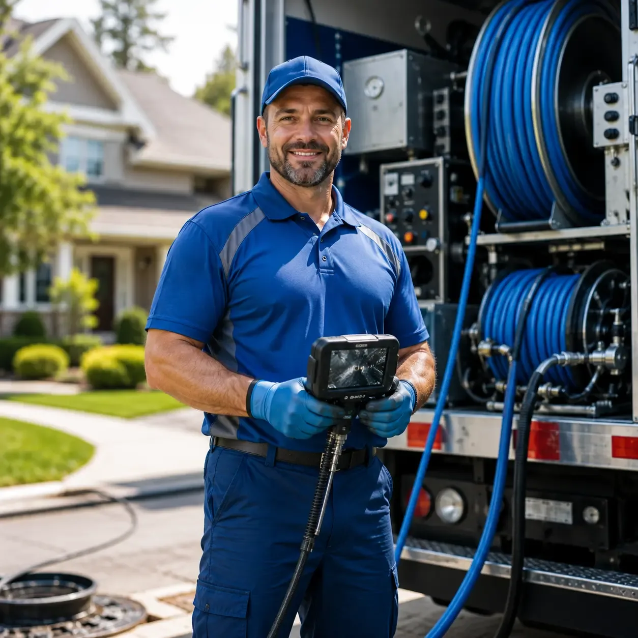 Local outdoor drain cleaning specialists in Lake City, MI